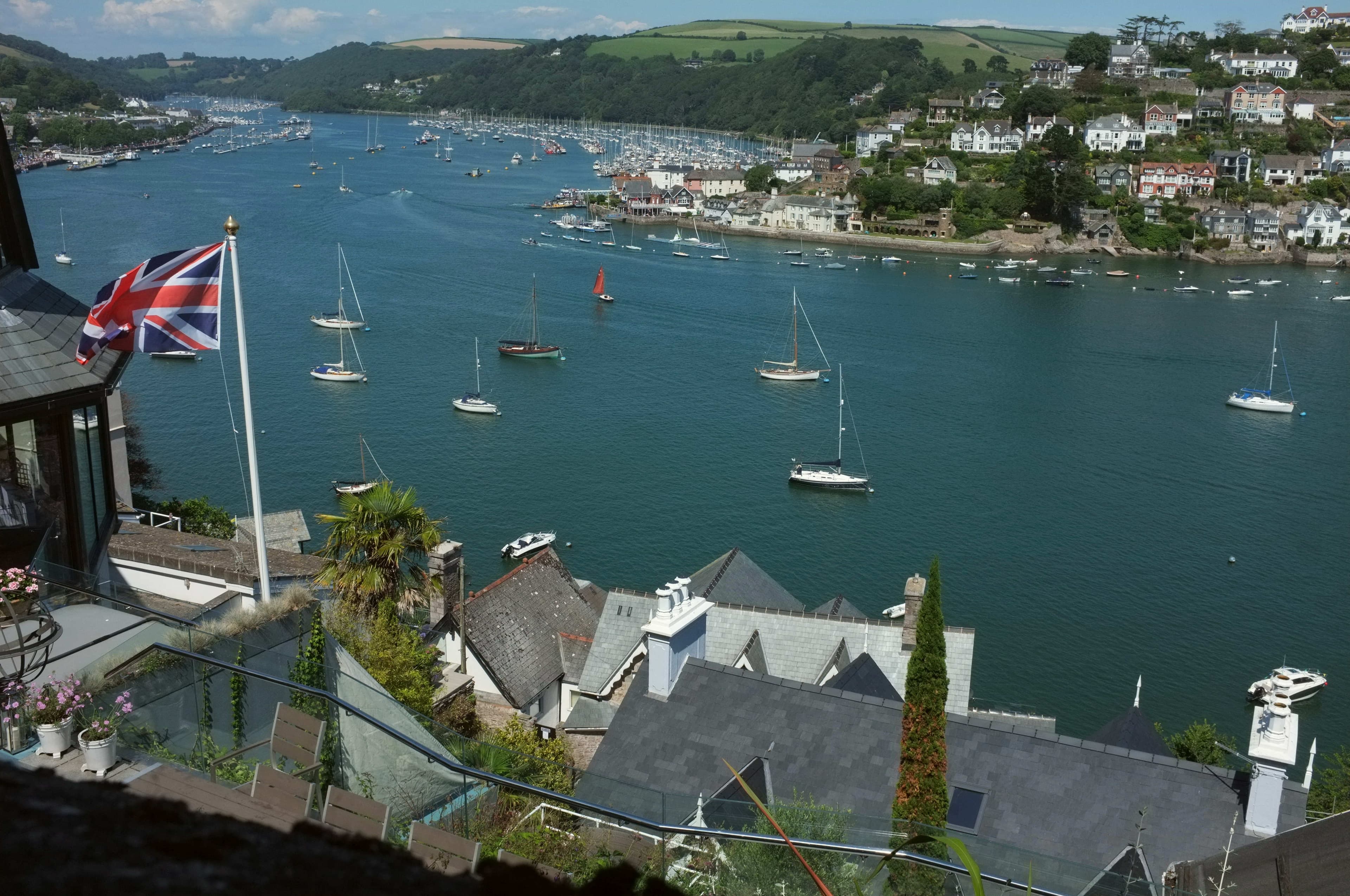 The River Dart from above Kingswear, looking upriver